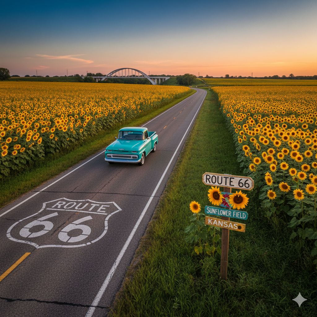 Route 66 in the Missouri Ozarks